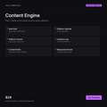 Content Engine Notion Template - Editorial calendar and multi-platform publishing