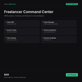Freelancer Command Center Notion Template - CRM, projects, invoicing, and finances