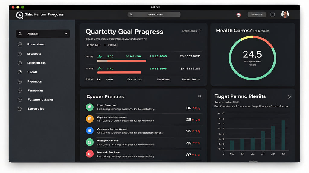 Weekly Review + Goal Tracker - Goal Progress View