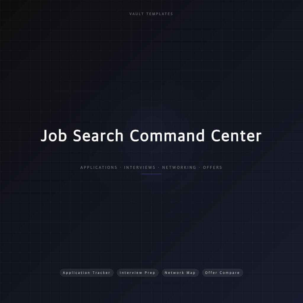 Job Search Command Center — Notion Template