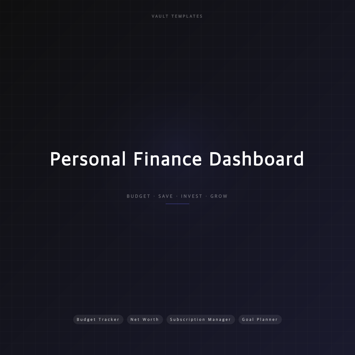 Personal Finance Dashboard — Notion Template