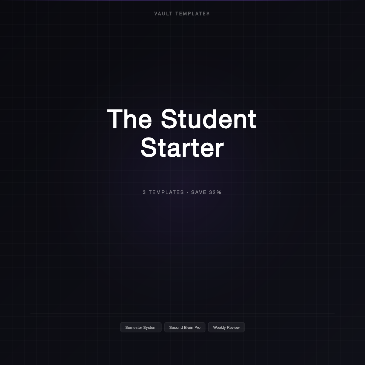 The Student Starter — 3 Template Bundle