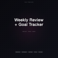 Weekly Review + Goal Tracker — Notion Template